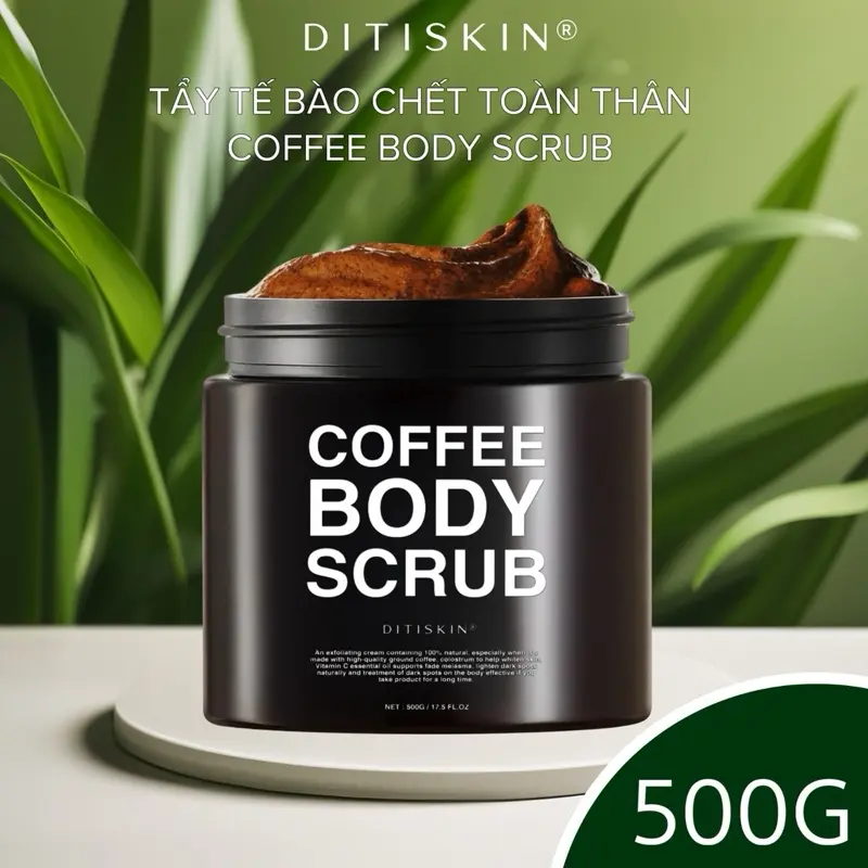 [ HỦ 500G ] Tẩy Tế Bào Chết Cà Phê Toàn Thân COFFEE BODY SCRUB THANK YOU DITISKIN tay da chet