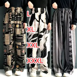 celana kulot rayon motif viral kekinian