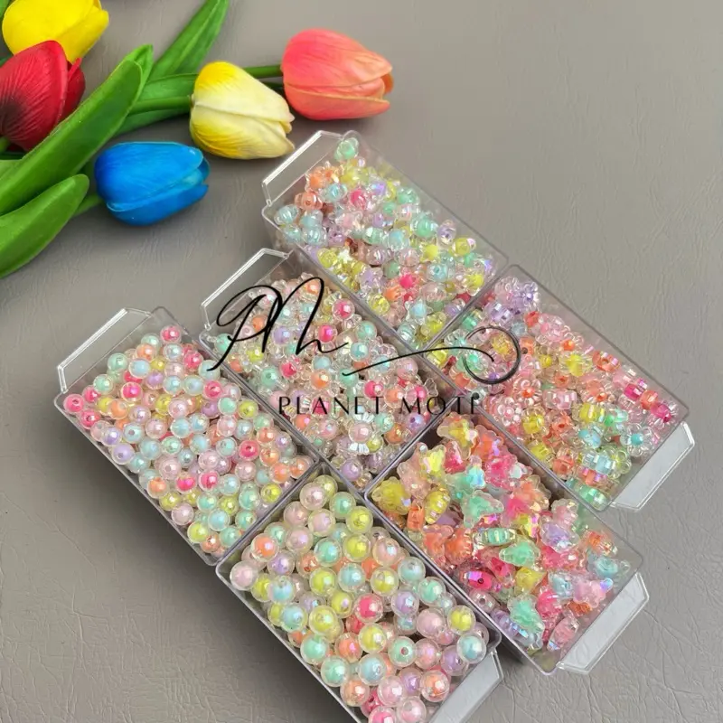 Manik Mote Akrilik Moza Rainbow (15gr) 1