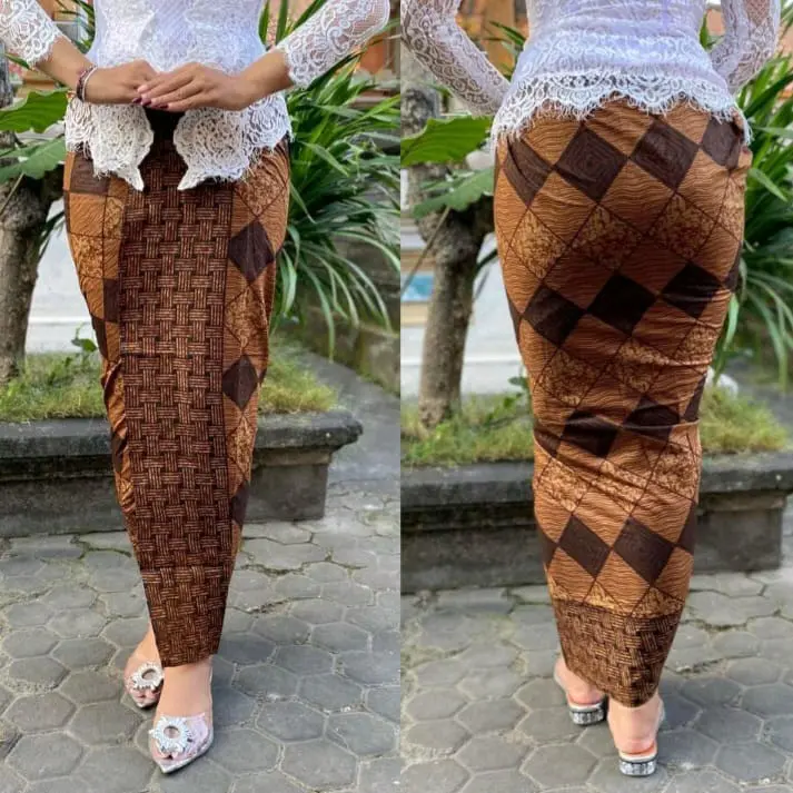 Kamen  Motif batik  Katun lembaran set selendang 3