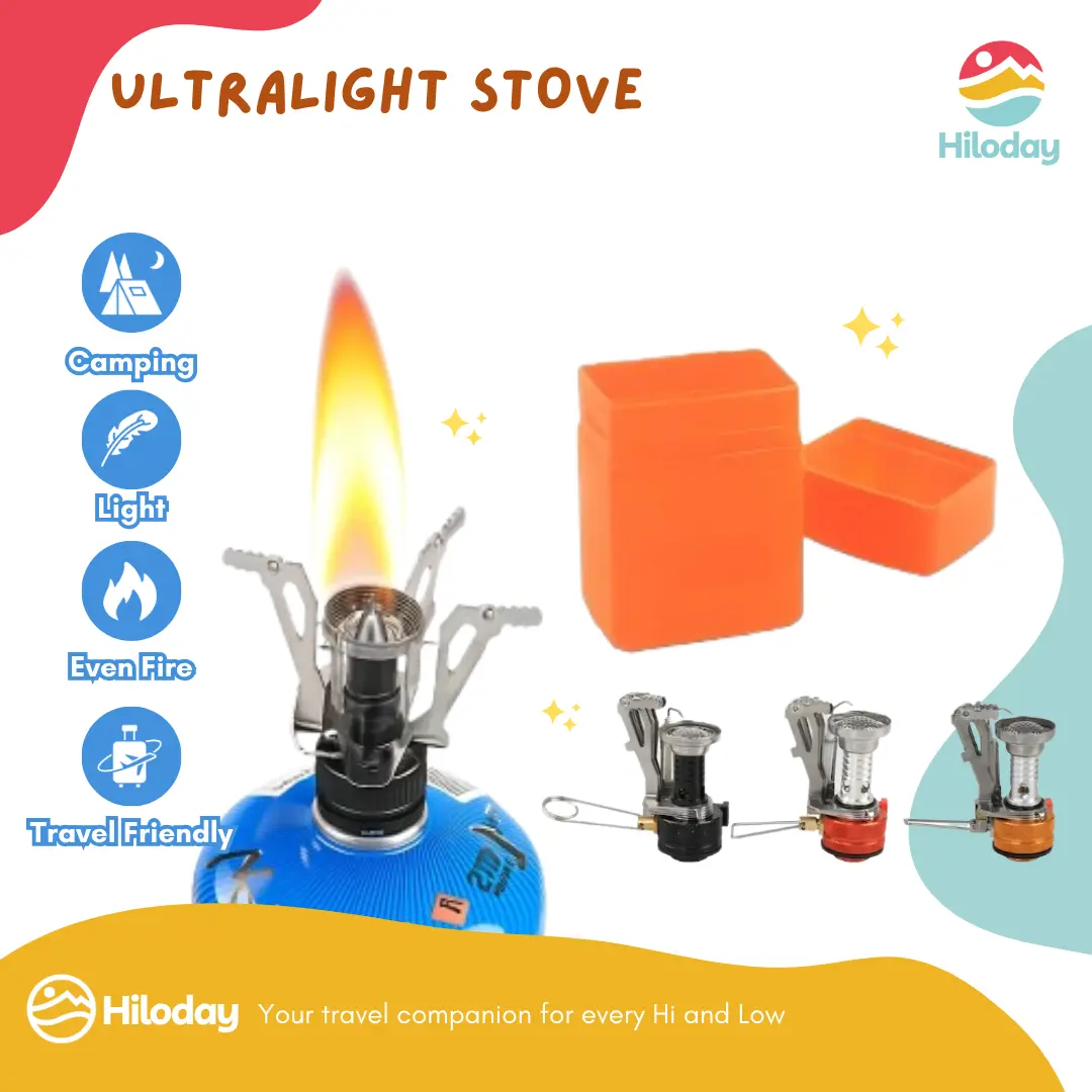 HILODAY Kompor Camping Ultralight Mini Portable Outdoor