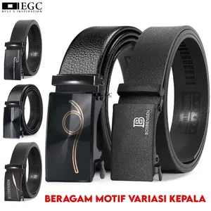 PROMO BEST SELLER !! IKAT PINGGANG KULIT KEPALA BESI GESPER PRIA KULIT KEPALA BAHAN BESI SABUK PRIA KULIT - FX-71 + 40 HKZD / 40-ZD + 40 HKZD