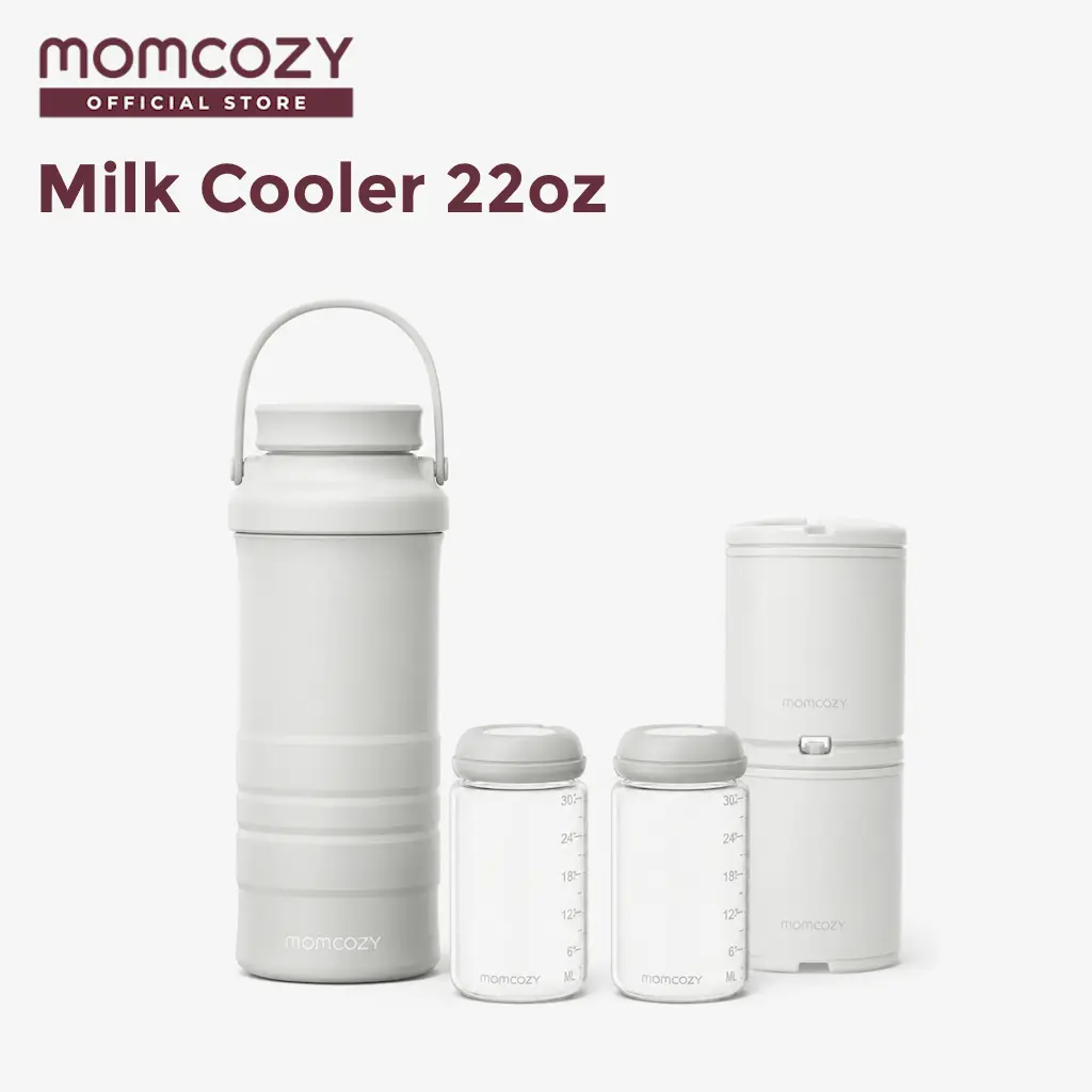 Momcozy Portable Breast Milk Cooler for Outdoor 22oz (White)