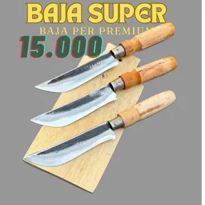 Ekadewi Pisau Baja Per Asli Premium untuk Dapur & Daging Kualitas Tinggi Ketajaman Baik Desain Ergonomis Cocok Sebagai Hadiah