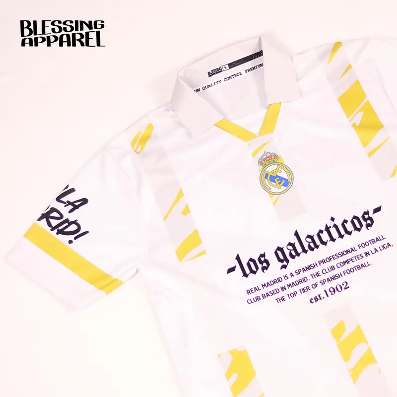 Jersey Fantasy, Real Madrid Full printing vintage retro ( 4 motif pilihan ) 3