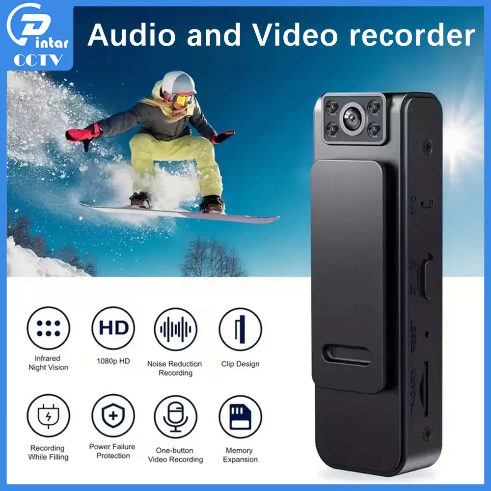 Mini Kamera CCTV 180° camcorder FULL HD 1080P dash cam perekam video portable Video Voice Recorder