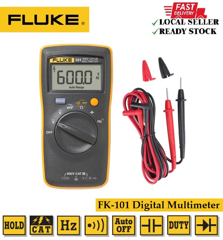 Original FLUKE 101 600V CAT III Digital Multimeter (FK-101) - TikTok ...