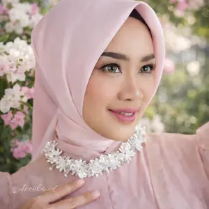 [Aseela] Kalung Fashion Wanita Crystal Aseela(free anting jasmin)