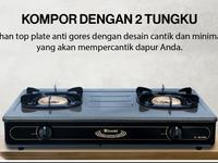 Gambar RINNAI RI602BGX Kompor Gas 2 Tungku Api Tornado Garansi Resmi RI-602BGX dari Indah Home Shop Kota Administrasi Jakarta Selatan 5 Tokopedia