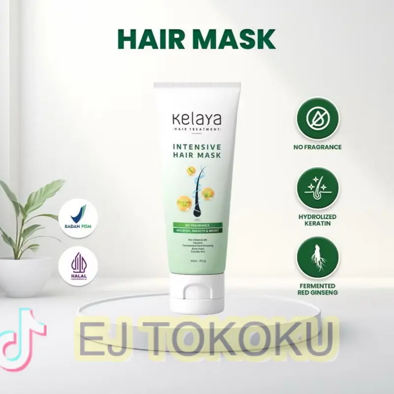 Kelaya Masker Rambut 190gr - intensive hair mask - masker rambut rontok dan kering dan mengembang Perawatan Haircare Conditioner 0