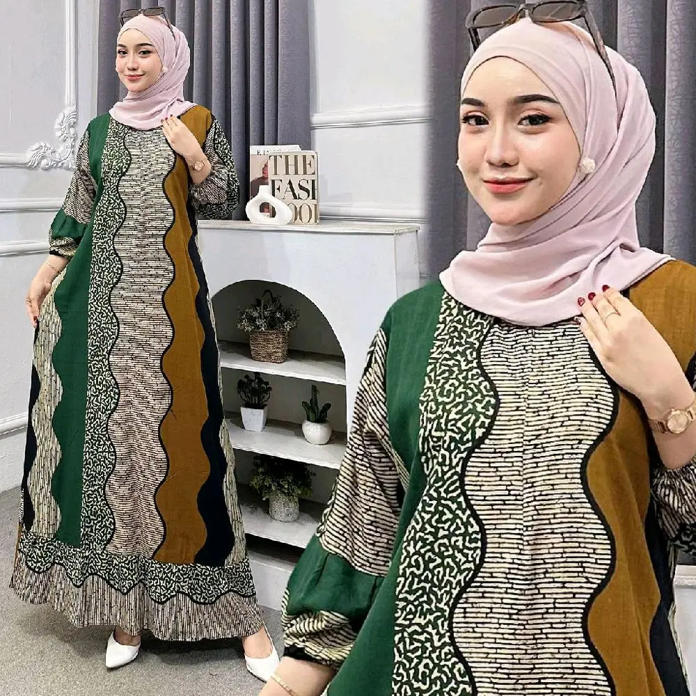 Sedress Gamis Rempel Eliana Resleting depan Tali Samping Rayon Premium Casual Wanita Motif Kekinian Sedress Gamis Rempel Eliana Resleting depan Tali Samping Rayon Premium Casual Wanita Motif Kekinian