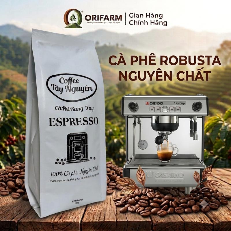 Cà Phê Robusta 100% Nguyên Chất - Gói 500gr- Coffee Tây Nguyên