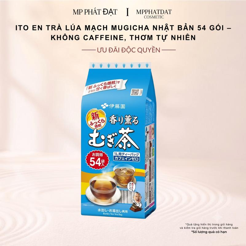 Ito En Trà Lúa Mạch Mugicha Nhật Bản 54 Gói – Không Caffeine, Thơm Tự Nhiên