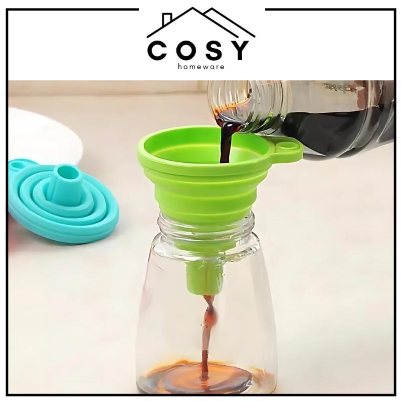 COSY Corong Silikon Lipat Serbaguna Minyak Air Portable Dapur Silicone Mini / Corong Serbaguna Silikon Set Kitchenware COSY Corong Silikon Lipat Serbaguna Minyak Air Portable Dapur Silicone Mini / Corong Serbaguna Silikon Set Kitchenware