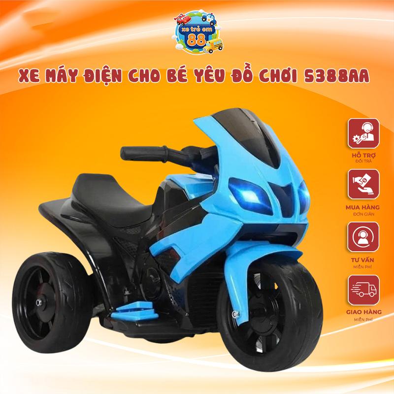 Xe Máy Điện Cho Bé Yêu Đồ Chơi 5388AA Có Đèn r3 mới nhất 2024 xe máy xe moto xe máy sự phát triển của trẻ xanh lá xe điện mini 36v xe cào cào bằng điện xe máy cào cào