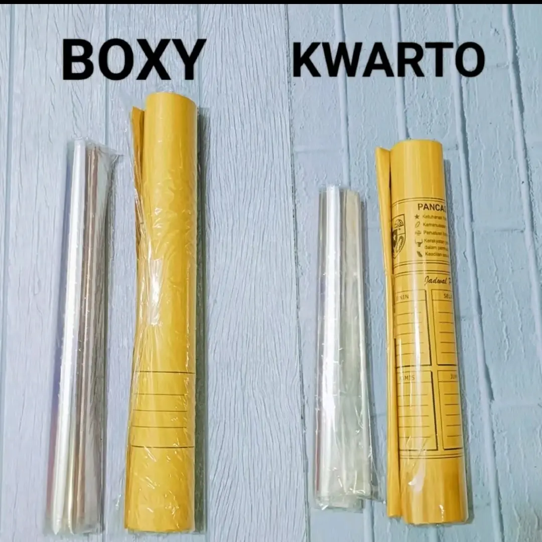 (PROMO) PAKET SAMPUL KERTAS DAN PLASTIK TOTAL 2 ROLL ISI 20 LEMBAR Sampul kertas 10 Sampul Plastil 10/  Sampul Buku Sekolah Paper Stationery