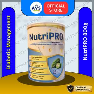 [FREE SHAKER] NutriPRO Milk Powder 800g  (Susu Kencing Manis / Diabetes Milk / Sajian Gantian / Turun Berat Badan)