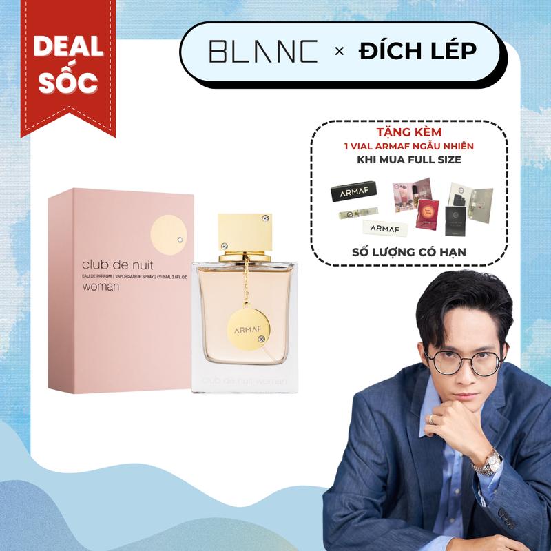 [ĐỘC QUYỀN KOC LÉP KID] Nước hoa Armaf Club De Nuit Women EDP Quyến Rũ Perfume Cosmetic Xịt Thơm