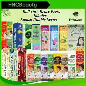FRESH CARE Aromatherapy Roll On Mix Smash Double Inhaler / Minyak Angin FreshCare 10ml / Teens / Eucalyptus
