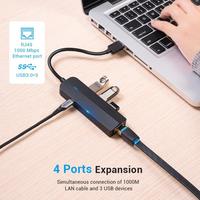 Promo VENTION HUB USB 3.0 5in1 To Lan Rj45 Gigabite - Micro - HUB 3.0 ...