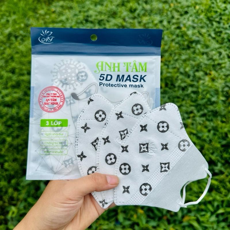 50-200 chiếc khẩu trang 5D Nhật Minh Mask Thoải mái Thoáng khí Phụ Kiện Đi nắng chắn bụi mịn