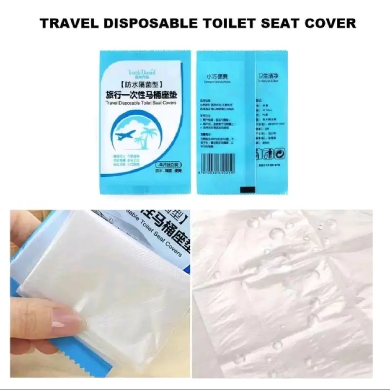 TRAVEL TOILET SEAT COVER DISPOSABLE / ALAS DUDUK KLOSET TOILET PLASTIK /ALAS DUDUK TOILET 0