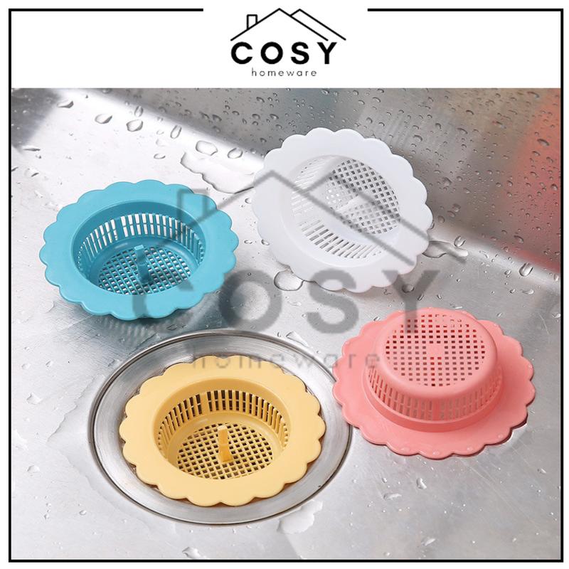 COSY Saringan Afur Bak Cuci Piring Saringan Tutup Wastafel Dapur Plastik PVC Bentuk Bunga 0
