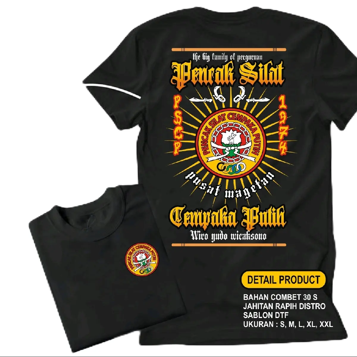 KAOS CEMPAKA PUTIH PSCP SINAR LAWAS LAWASAN KAOS KEREN Katun Combed Nyaman