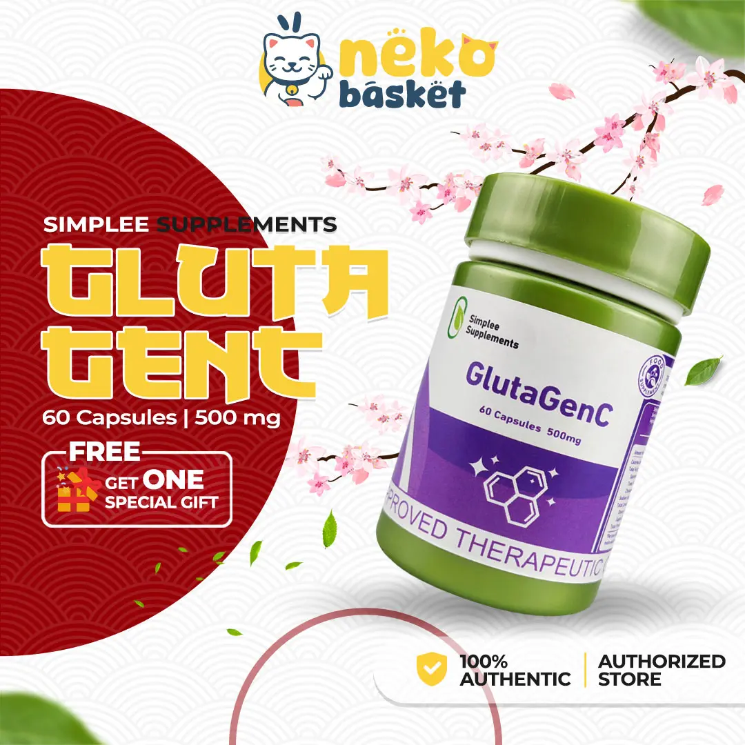 Simplee GlutaGenC Whitening Capsule Supplements FDA Approved | 500mg | 60 Capsules Combines Glutathione, Vitamin C, Simplee GlutaGenC Whitening Capsule Supplements FDA Approved | 500mg | 60 Capsules Combines Glutathione, Vitamin C,
