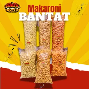 Makaroni Pipa Bantat Snackdown Varian Jagung Manis, Balado, dan Pedas Daun Jeruk 1kg dan 500g - Makanan, Food, cemilan