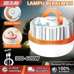 Lampu Emergency Gantung Camping LED 24 Jam Pengisian USB-C Camping Lampu Tenda