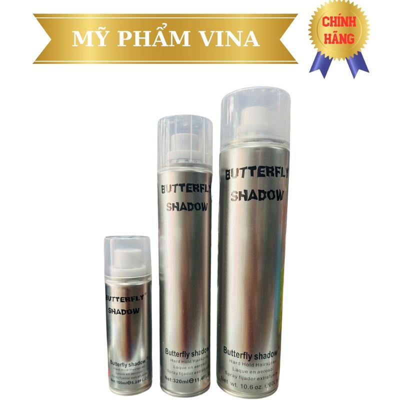 (HÀNG LOẠI 1) KEO XỊT TÓC (GÔM BẠC) BUTTRELFY SHADOW 600ml
