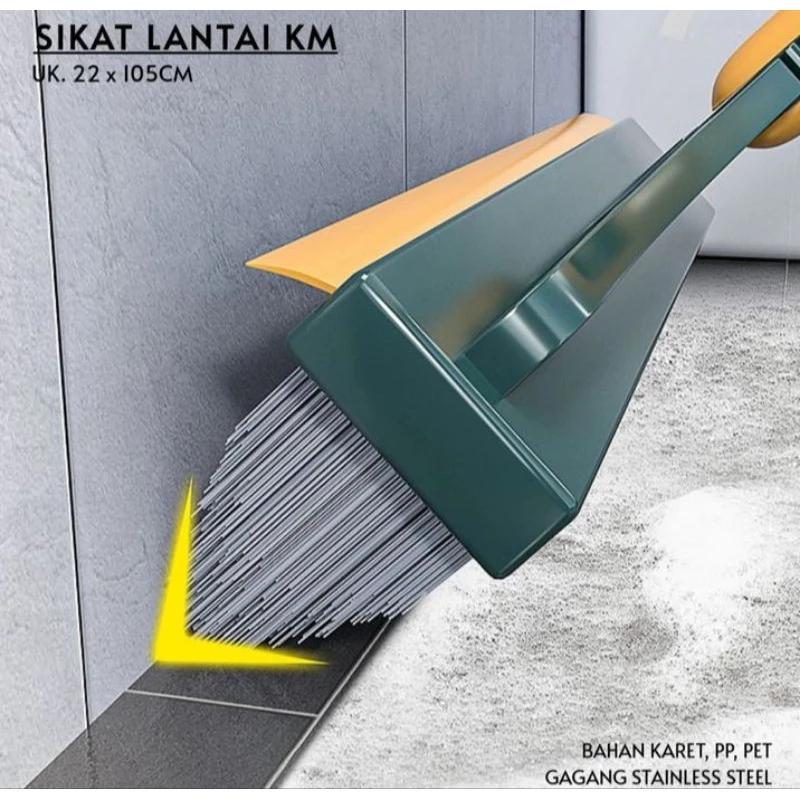 Sikat Lantai Kamar Mandi 2 IN 1 Bentuk V dengan Wiper 5