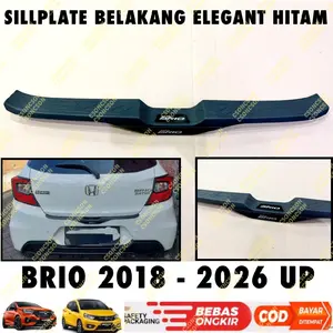 Sillplate Belakang All New Brio 2018 2023 2024 2025 2026 Elegant Emboss Hitam