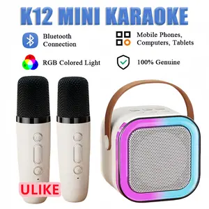 【Pengiriman 24 Jam】ULIKE Speaker Bluetooth Mini Paling Modis Dan Populer Dengan Lampu Karaoke Dan Lampu LED RGB - Nirkabel - Bass