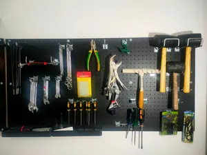 Pegboard Organize Alat Perkakas | Papan Dinding Aksesoris Gantung Tools Hook l LUBANG BULAT