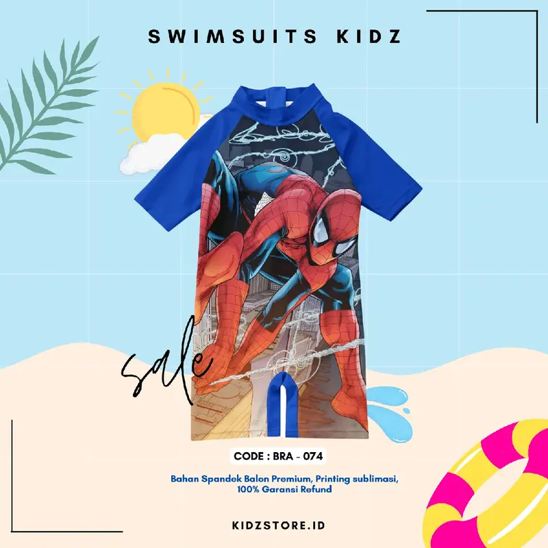 Baju Renang Anak Usia 1 - 8 Tahun Premium Motif Ultraman Terbaru 2