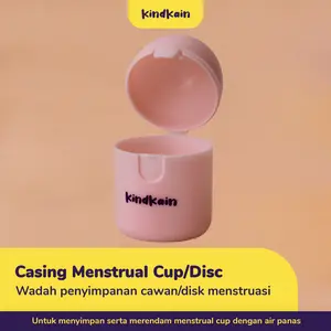 KindKain Casing Penyimpanan Menstrual Cup & Disc - Wadah Storage Cawan & Cakram Menstruasi