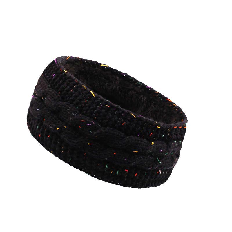 Winter plush hair accessories cross-border autumn and winter knitted headbands for warmth and sports headbands and ear protectors_voghion.com
