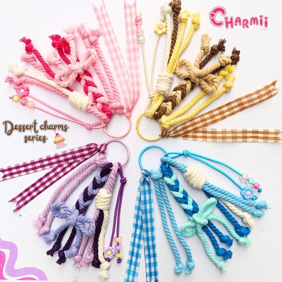 [PROMO] Bag Charm Aesthetic Murah | Gantungan Tas | Keychain Macrame by Charmii