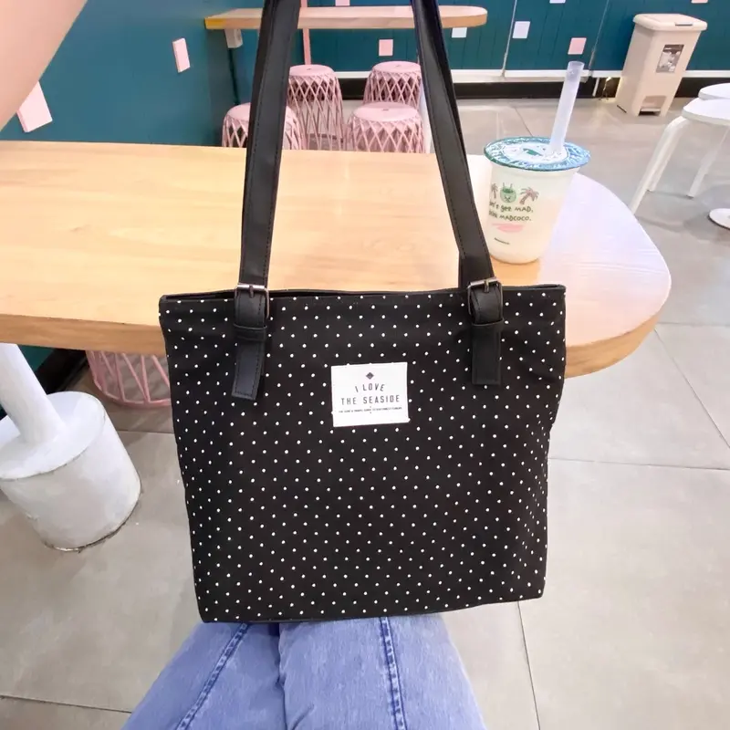 LOVINELA Tas Wanita Polkadot Tote Bag 2