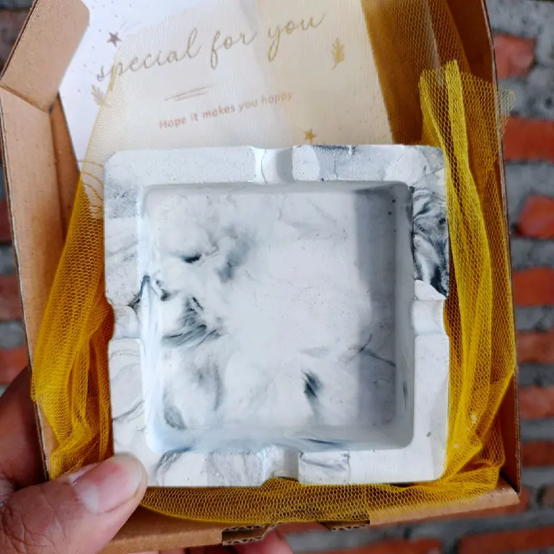 Kado Custom Kata-Kata untuk kado hampers gift card pada motif kotak marmer Souvenir 4