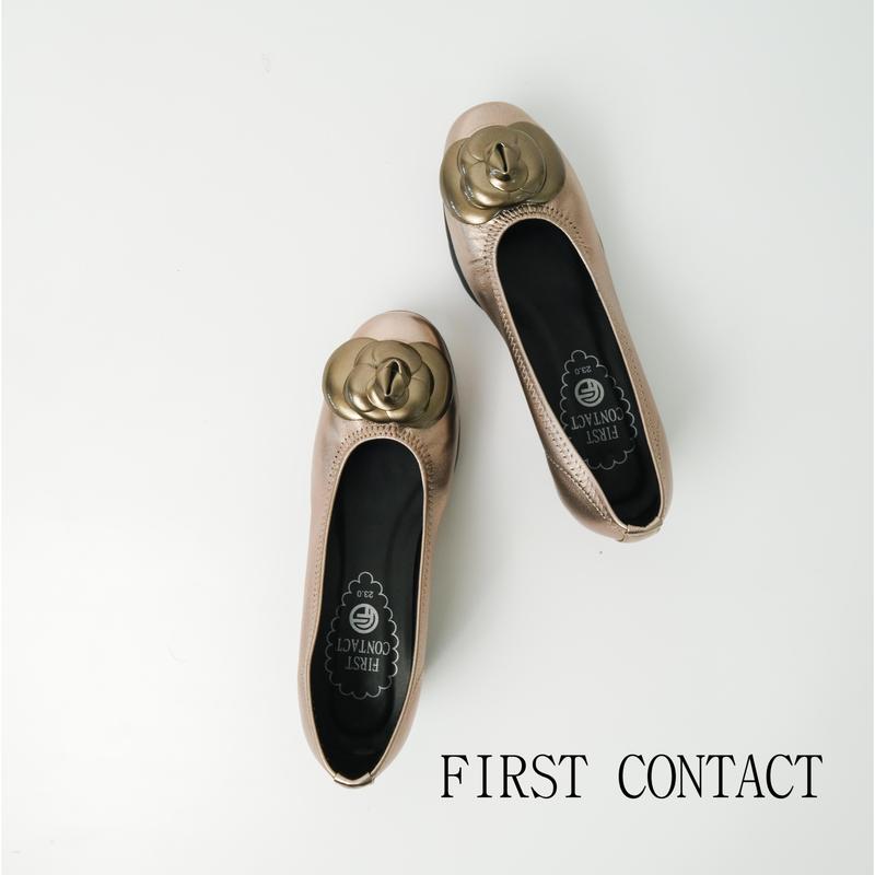 First Contact Sepatu Kerja Pantofel Wanita Aether Bloom Bronze Wedges Anti Slip Premium 2