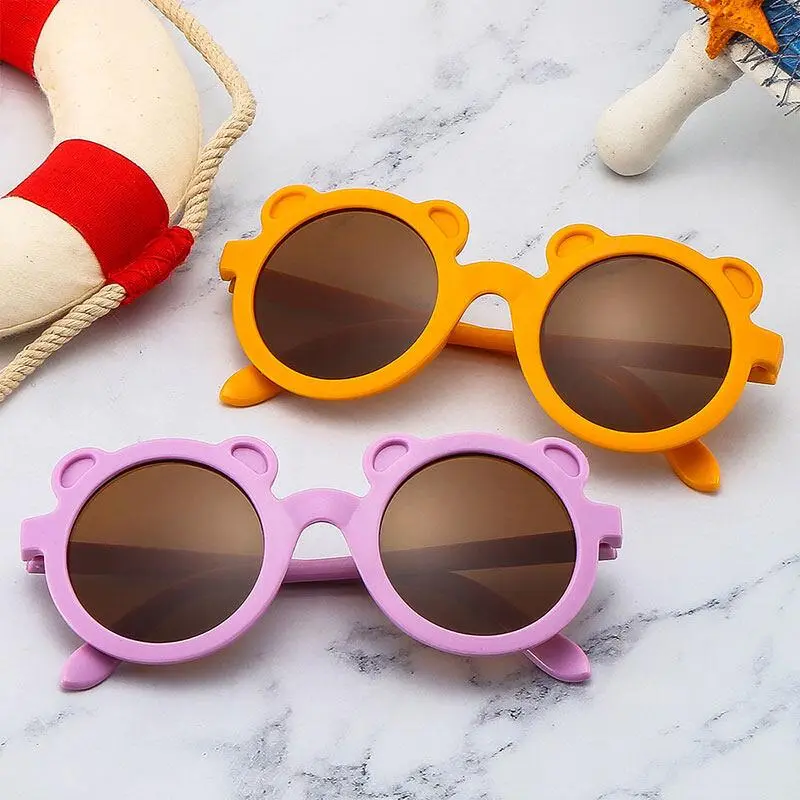 Kính Râm Hình Gấu Dễ Thương, Hàng Mới Về, Dành Cho Trẻ Em, Thời Trang, Kính Kính Mắt Hoạt Hình Cho Bé, Phụ Kiện Thời Trang, AKKU 3