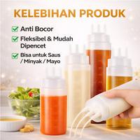 Gambar Botol Saus 3 Lubang Anti Bocor Squeeze Bottle Food Grade Putih 350ml 450ml 650ml Multifungsi untuk Saus Mayones Kecap Minyak - 350ML dari YILIN OFFICE STORE Kab. Tangerang 3 Tokopedia