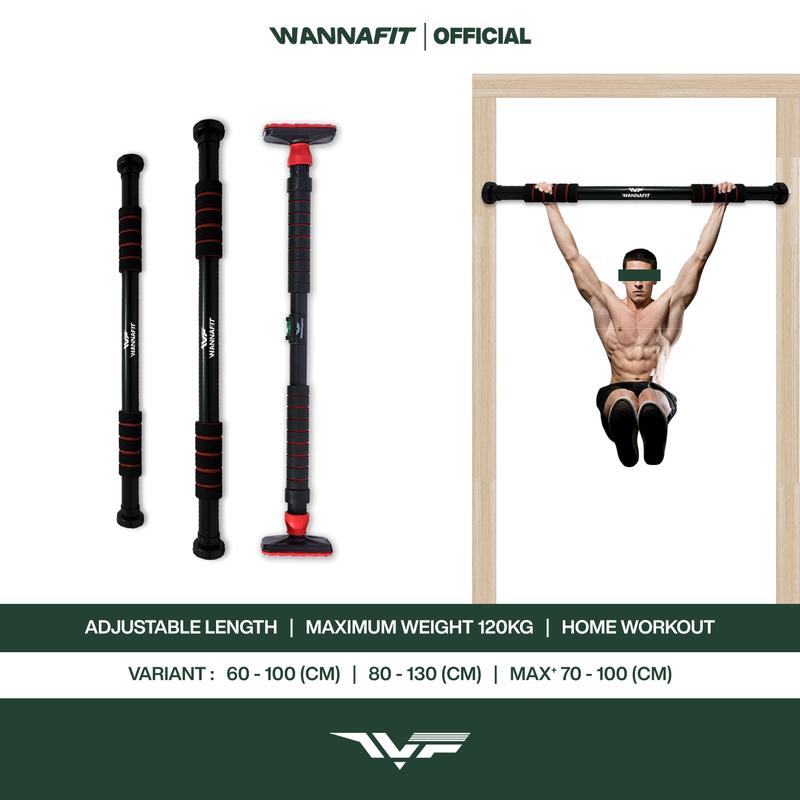 WANNAFIT Pull Up Bar Door Chinning | Chin Up Tiang Angkat Badan | Alat Olahraga Rumah 1