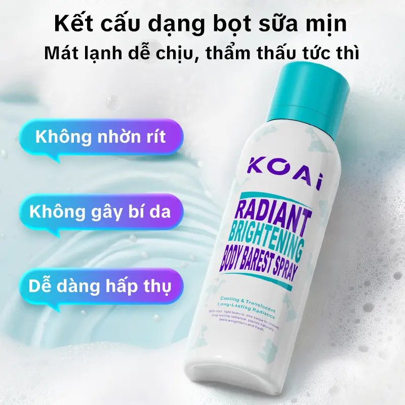 [FLASH DEAL]  Xịt dưỡng thể trắng sáng da Koai 200ml – Niacinamide giúp dưỡng trắng, nâng tông tự nhiên; chống nước và mồ hôi hiệu quả | BigBuy360 - bigbuy360.vn
