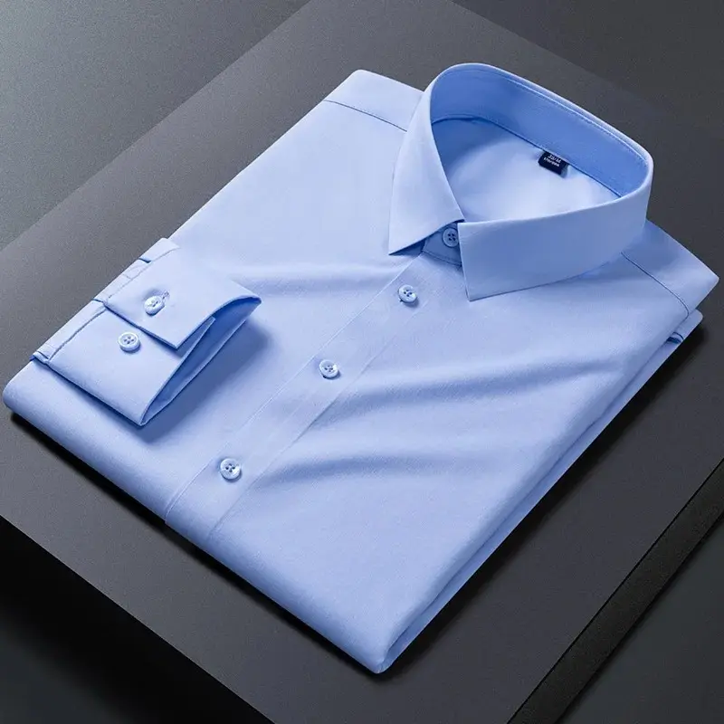 BEST SELLER Kemeja Alisan Pria Polos Slimfit Kemeja Pria Lengan Panjang Putih 0