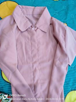 Product Review of Key - 0147 Kem CLASSY Size L Wolfis Premium / Atasan Kemeja & Blouse Wanita / Kemeja & Blouse Wanita Kantor Formal Casual Baju Fit Kancing Pink Panjang Top Cewek from P**i 0