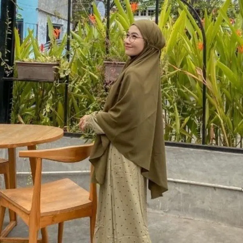 Bergo crinkle airflow premium jumbo XXL \ Hijab khimar crinkle airflow Wanita Muslim Kerudung Syari